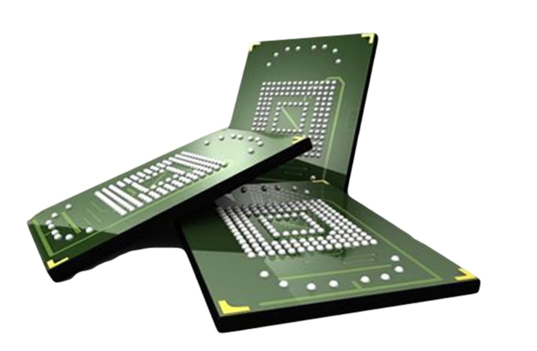 Extracted memory chips