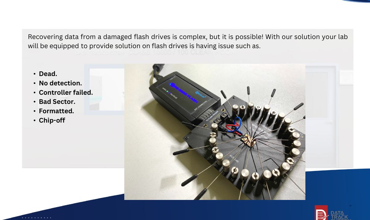 Flash drive chip-off recovery