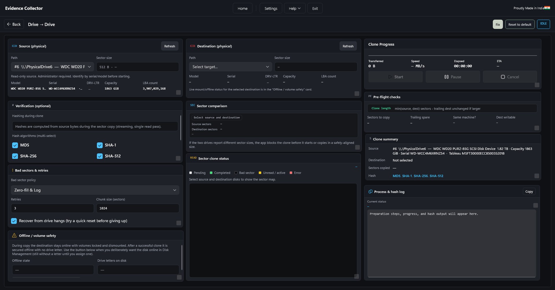 Drive to Drive clone workflow